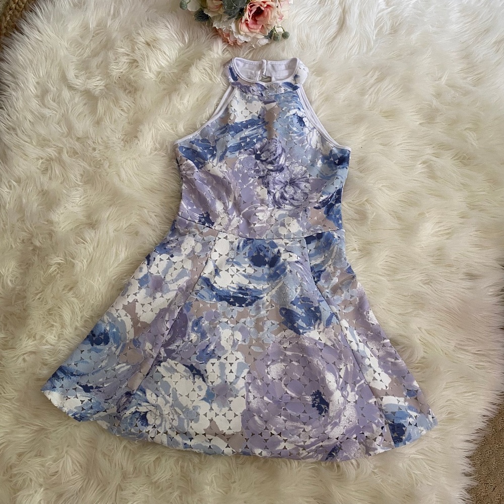 Halter Floral Dress - Size M